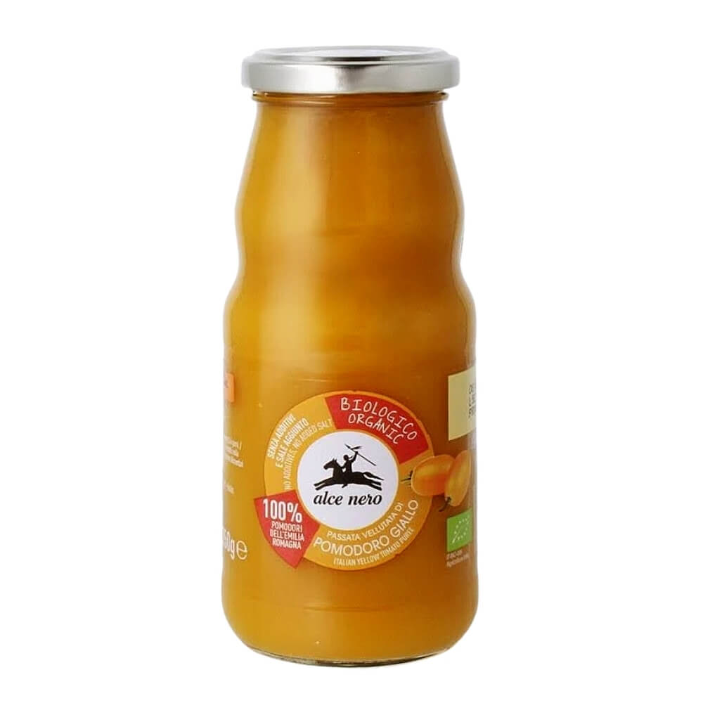 Passata-Molho de Tomate (feito com tomates amarelos) ORGÂNICO 350 g - ALCE NERO