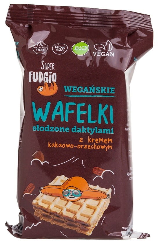 Vafle s kakaovo-oříškovou smetanou slazené datlemi BIO (4 x 30 g) 120 g - ME GUSTO (SUPER FUDGIO)