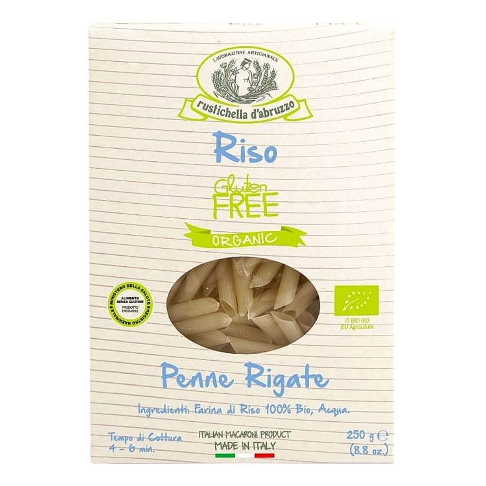 Macarrão de arroz orgânico sem glúten 250 g - RUSTICHELLA DABRUZZO