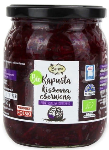 Rotes Sauerkraut BIO 450 g SĄTYRZ