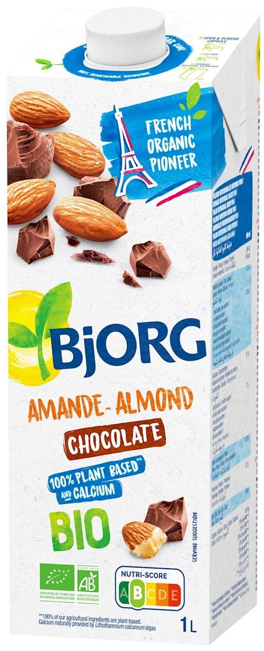 Bevanda alle mandorle e cioccolato con calcio di alghe BIO 1000 ml - BJORG