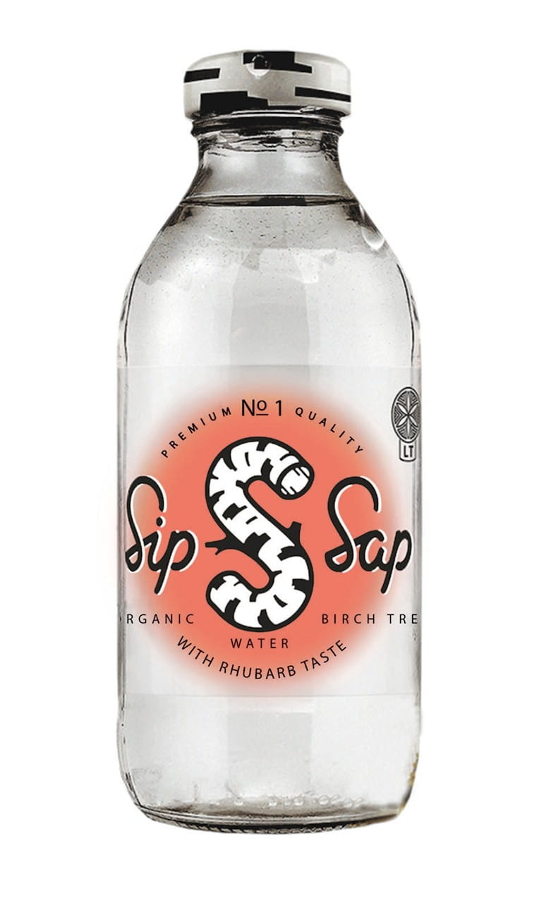 Birkensaft met rabarbersmaak glutenvrij BIO 330 ml - SIPSAP
