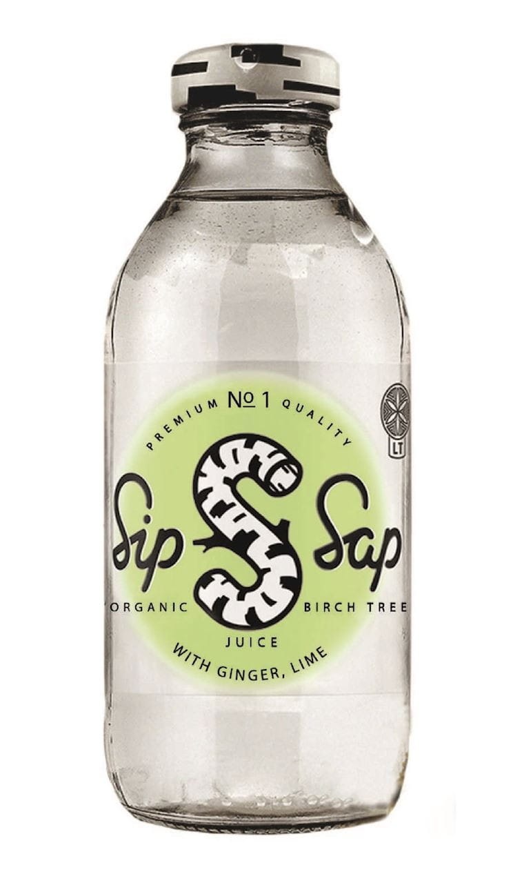 Březová šťáva, příchuť zázvor-limetka, bezlepková BIO 330 ml - SIPSAP