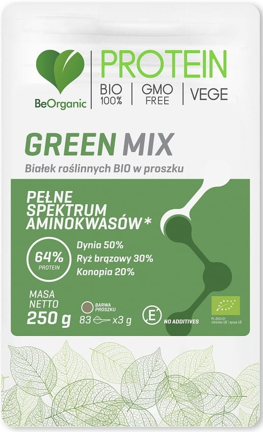 Green Mix proteína vegetal em pó BIO 250 g - BE ORGANIC