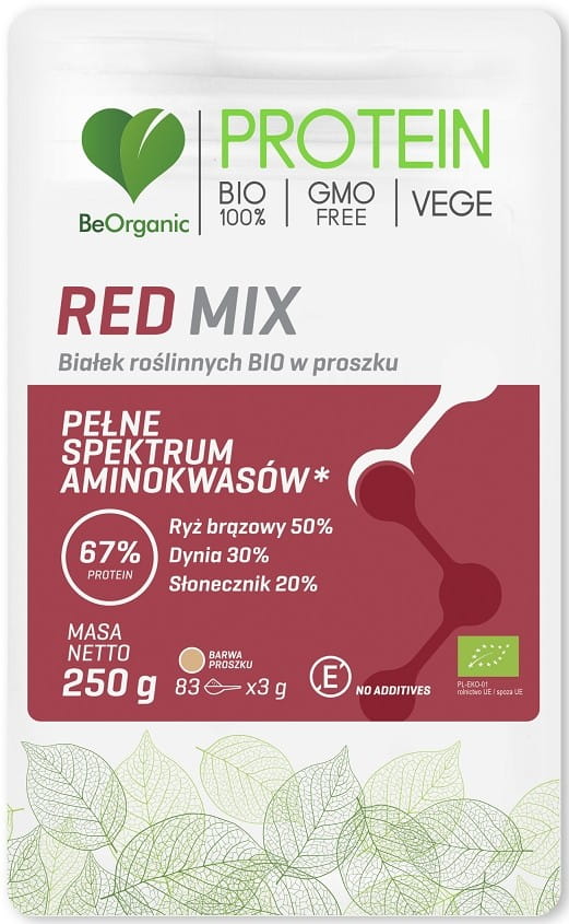 Red Mix proteina vegetale in polvere BIO 250 g - BE ORGANIC