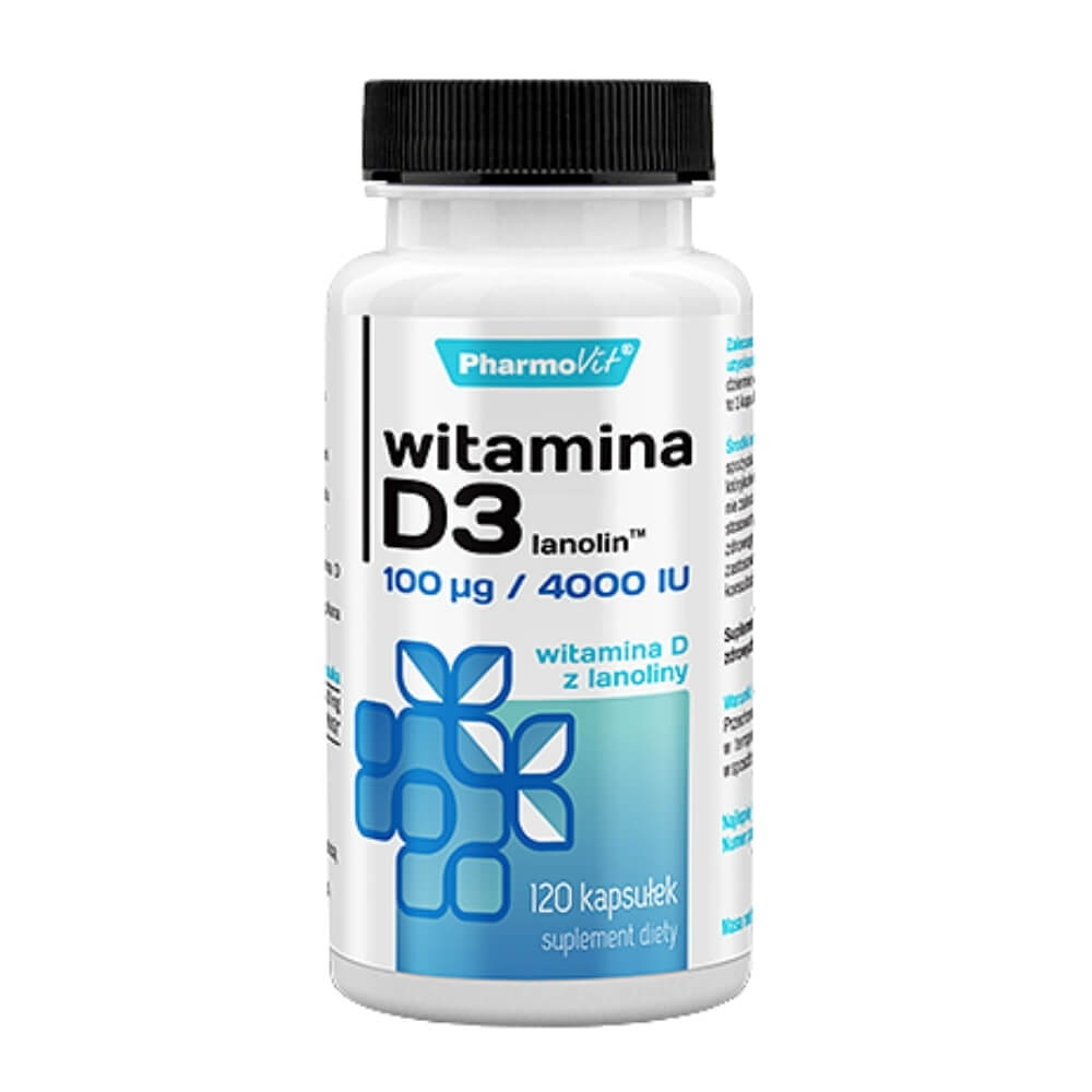 Vitamin D3 100 µg / 4000 IU 120 kapslí PHARMOVIT