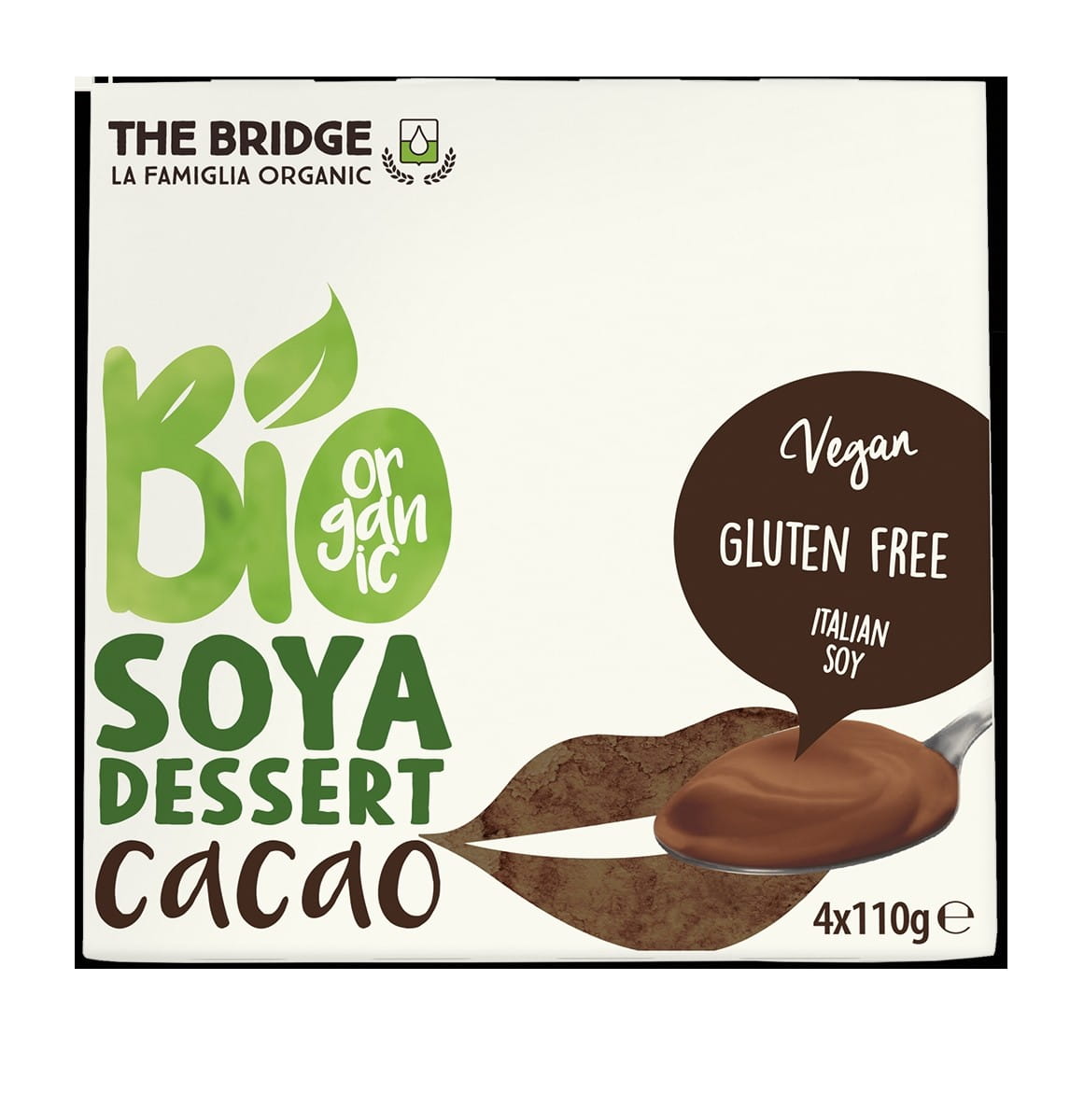 Dessert di soia al cacao 4x110g EKO THE BRIDGE