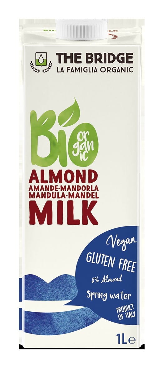 Mandel dryck 8% naturlig utan gluten 1000ml EKO THE BRIDGE