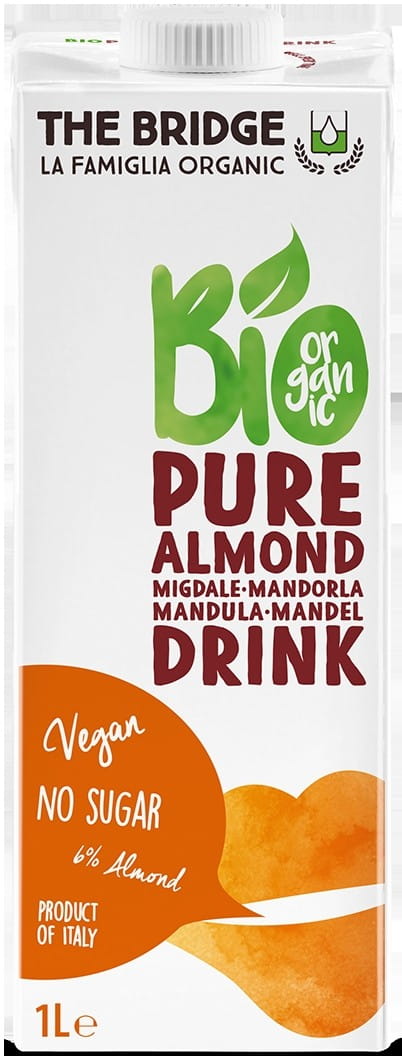 Mandeldryck 6% utan socker utan gluten 1000ml EKO THE BRIDGE