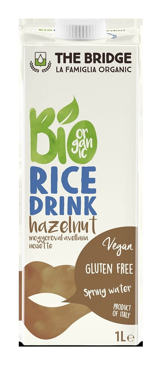 Reisgetränk mit Haselnüssen ohne Gluten 1000ml EKO THE BRIDGE