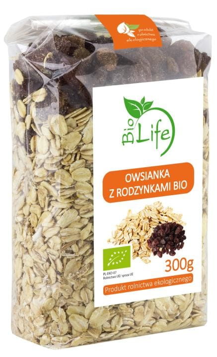 Fiocchi d'avena con uvetta 300g ECO BIO LIFE