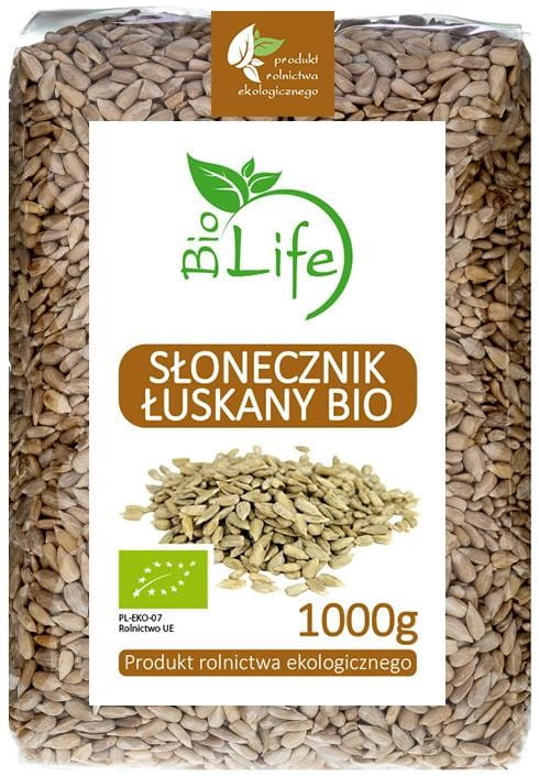 Loupaná slunečnicová semínka 1 kg EKO BIO LIFE