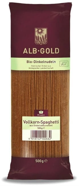 Špaldové celozrnné špagety 500g EKO ALB GOLD