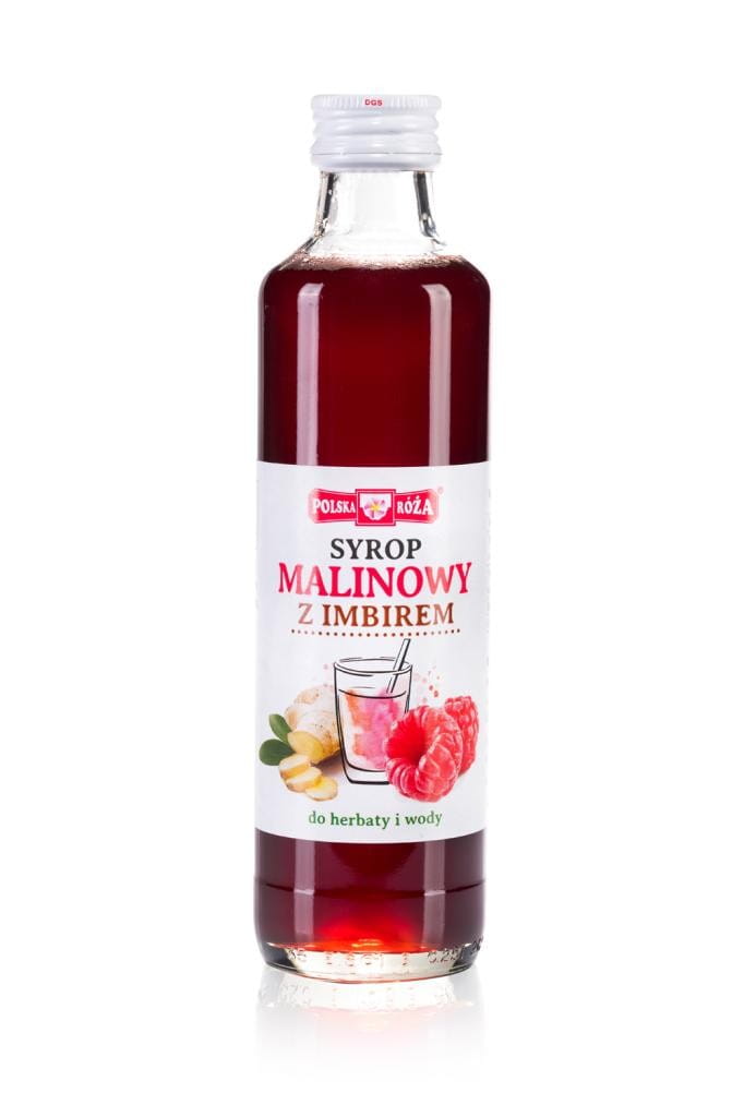 Sciroppo di lamponi con zenzero 315g POLSKA RÓŻA