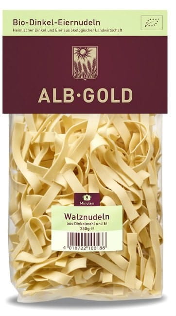 Špaldové nudle s tlustým páskem 250g ECO ALB GOLD