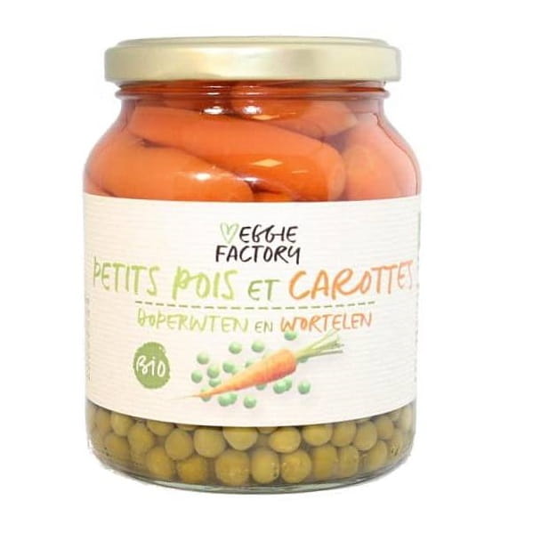 Green peas with carrots 350g EKO VEGGIE FACTORY