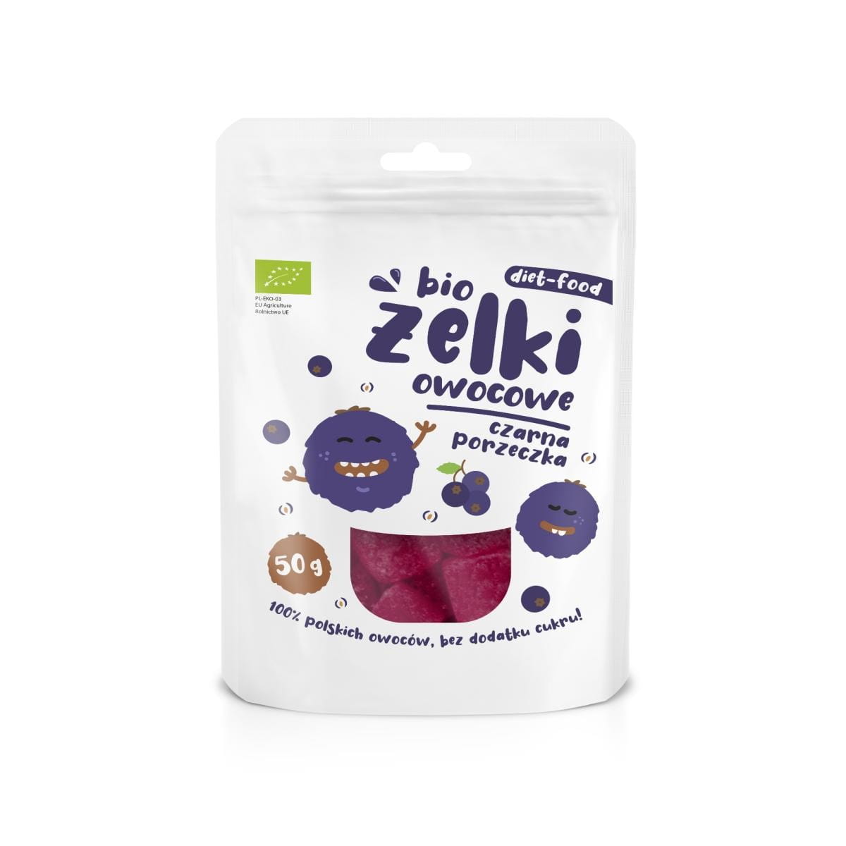 Černý rybízový želé 50g EKO DIET - POTRAVINY