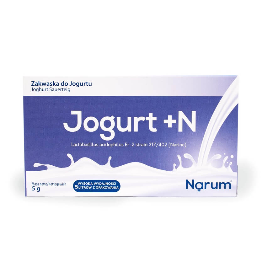 Yogurt + n colture vive di batteri Lievito probiotico Narine per yogurt 5 bustine 5g NARUM