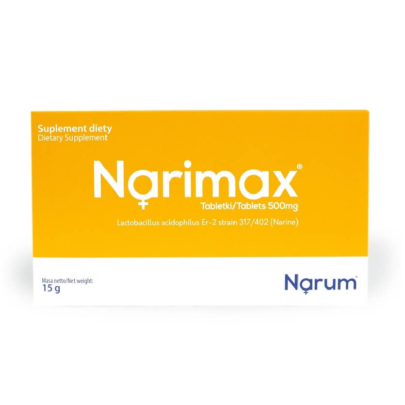 Narine Probiotic Lactobacillus Acidophilus er - 2 Strain 317/402 500 mg 30 Tablets NARINE