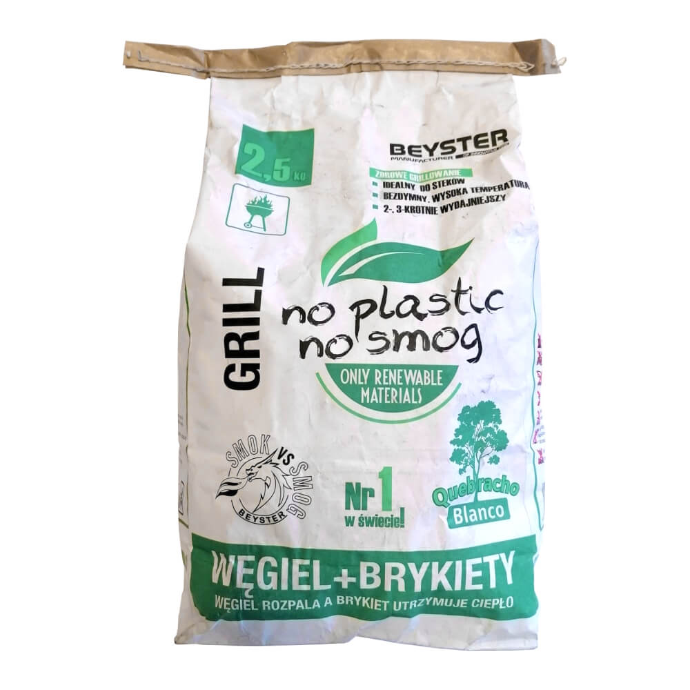 Trækul + Træbriket 25 kg - BEYSTER
