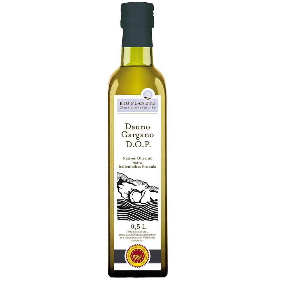 Olio extravergine di oliva nativo Dauno Gargano DOP BIO 500 ml - BIO PLANÈTE