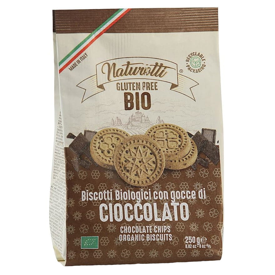 Rizstorta csokoládédarabokkal gluténmentes BIO 250 g - NATURA PASTA