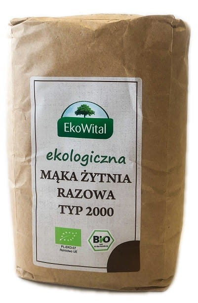 Roggenvollkornmehl Typ 2000 BIO 1 kg EKOWITAL