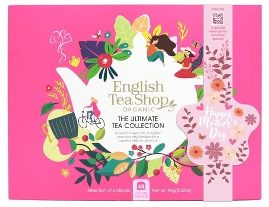 Sada čajů růžová krabice (48x2) BIO 94 g ENGLISH TEA SHOP ORGANIC