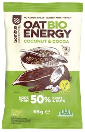 Purea di cocco - cacao biologico senza glutine 65 g BOMBUS