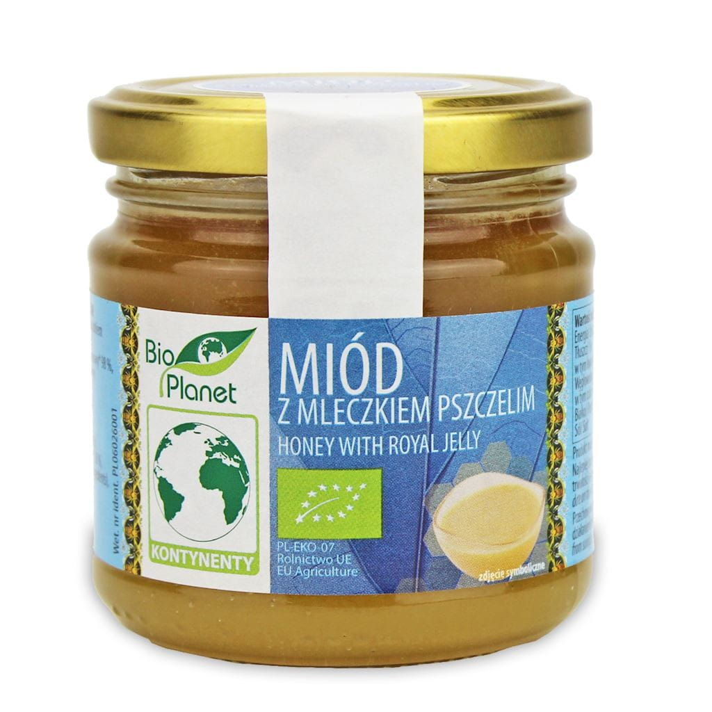 Honing met koninginnegelei BIO 250 g - BIO PLANET