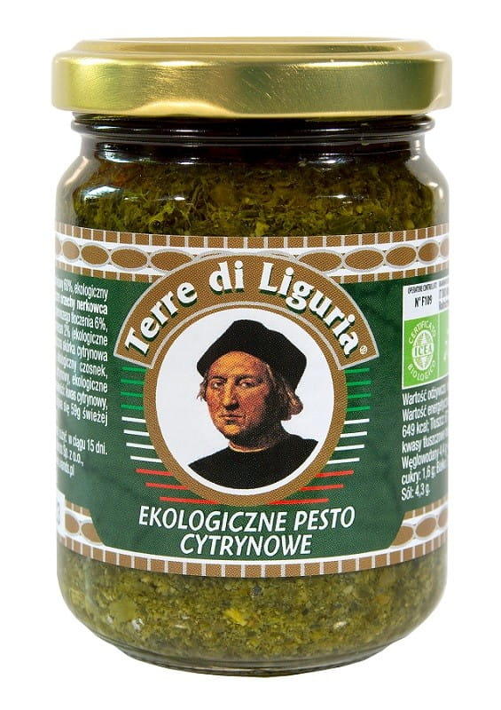 Organic lemon pesto 135 g - TERRE DI LIGURIA