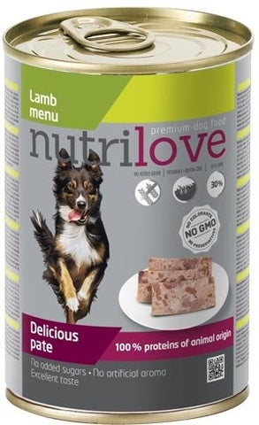 Premium Lammpastete für Hunde 400g [11439] - NUTRILOVE