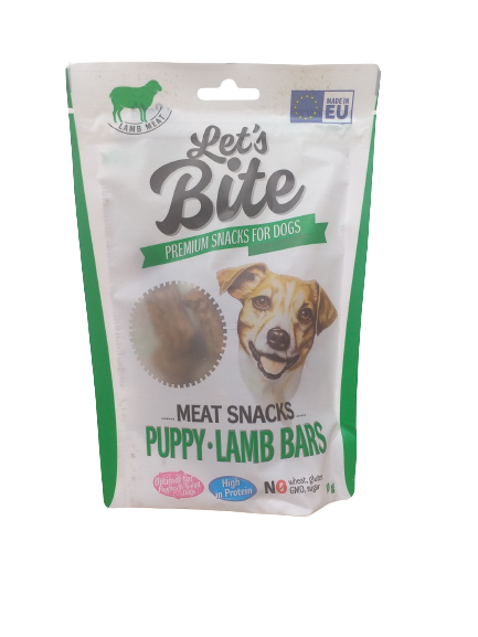 LET'S BITE MEAT SNACKS PUPPY LAMMRIEGEL 80g - BRIT