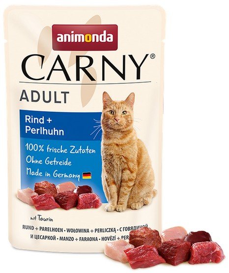 Carny Adult Beutel mit Rind und Perlhuhn 85g - ANIMONDA