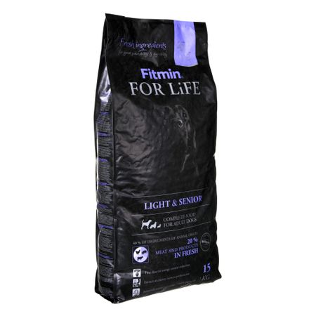 Hund For Life Light & Senior 15kg - FITMIN