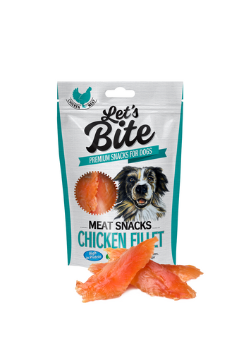 LET'S BITE MEAT SNACKS HÄHNCHENFILET 300g - BRIT