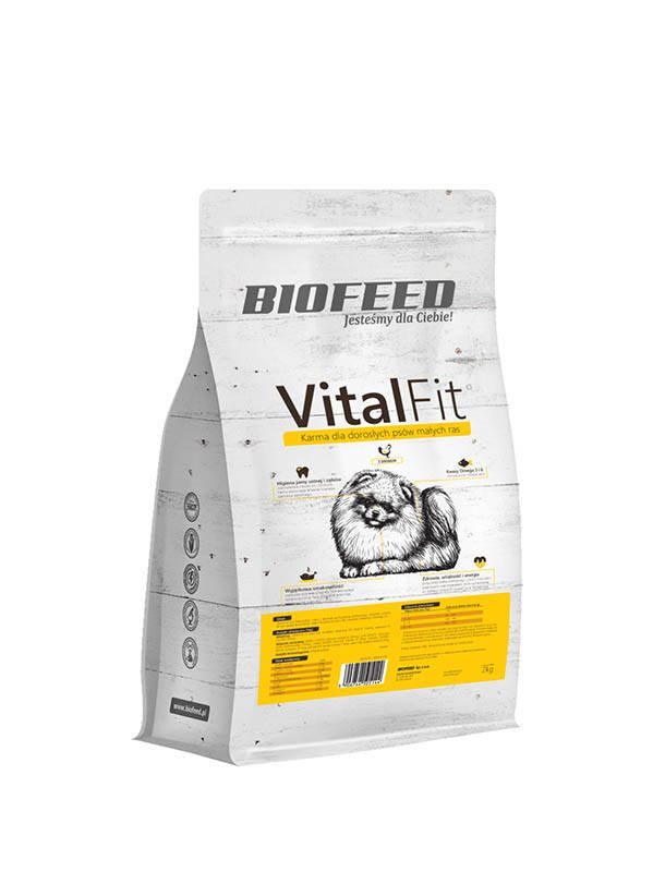 VITALFIT für ausgewachsene Hunde kleiner Rassen mit Geflügel 15kg - BIOFEED