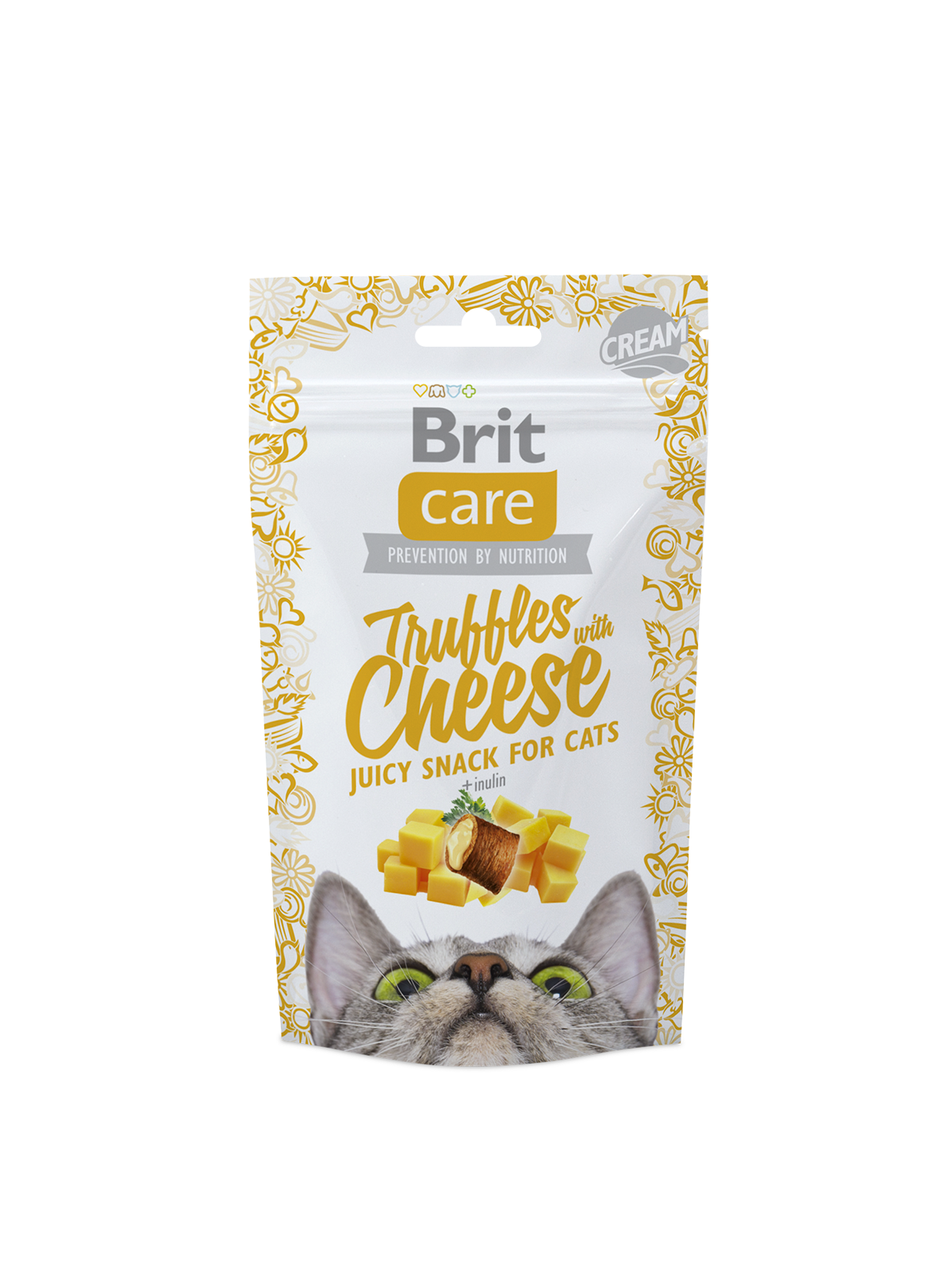 CARE CAT SNACK TRUFFLES CHEESE 50g - BRIT