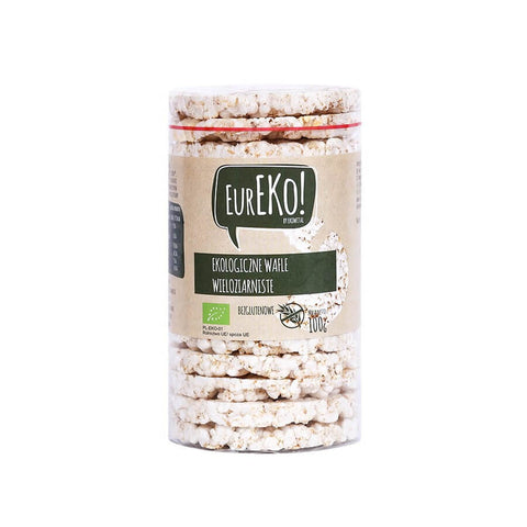 Glutenfreie Mehrkornwaffeln ohne Salz BIO 100 g EUREKO