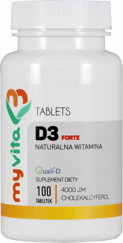 Vitamin D3 FORTE D - 3 4000iu 100 Tabletten MYVITA