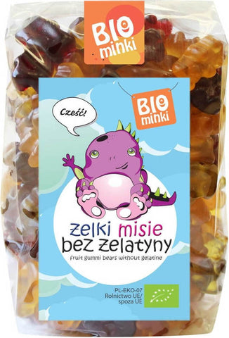 Gummibärchen (Teddybären) ohne Gelatine BIO 400 g - BIOMINKI