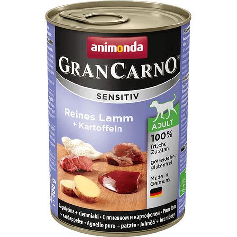 GranCarno Sensitive Adult reine Lammkartoffel aus der Dose 400 g - ANIMONDA