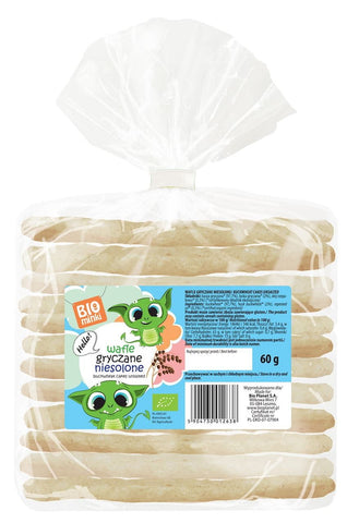 Ungesalzene Buchweizenwaffeln BIO 60 g - BIOMINKI