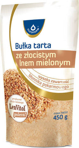 Semmelbrösel mit golden gemahlenem Flachs 450g OLEOFARM