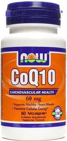 Coenzima Q10 60mg 60 cápsulas NOW FOODS