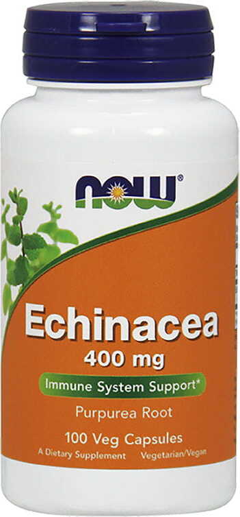 Echinacea lila Echinacea-kořen 400 mg 100 kapslí NOW FOODS
