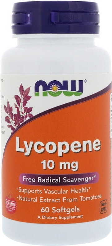 Lycopin chiết xuất từ cà chua Lycopin 10 mg 60 viên NOW FOODS