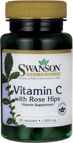 Vitamin C mit Hagebutten 1000mg Vitamin C mit Hagebutten 30 Kapseln von SWANSON