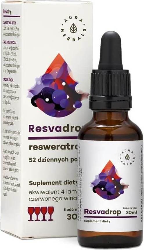 Resvadrop Resveratrol 52 porties 30 ml AURA HERBALS