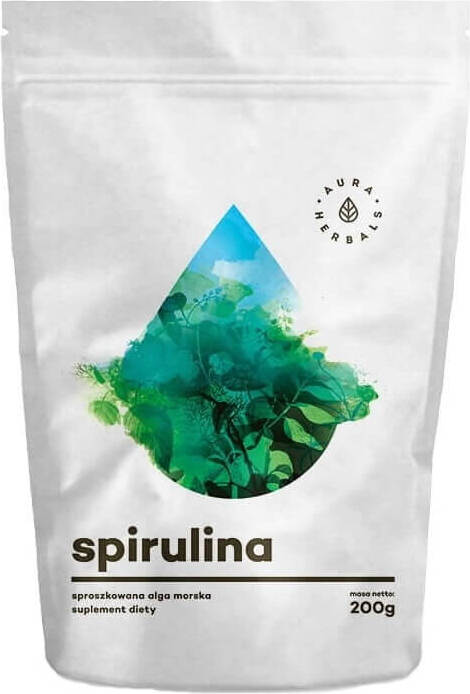 Spirulina powder seaweed powder 200g AURA HERBALS